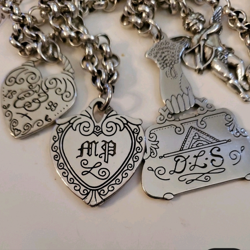 Brighton Puffed Heart Post Earrings Silver-Tone Dangle - Picture 3 of 4